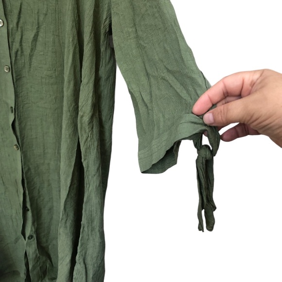 Mlle Gabrielle Olive Green Casual Dress size 2x - Picture 6 of 9